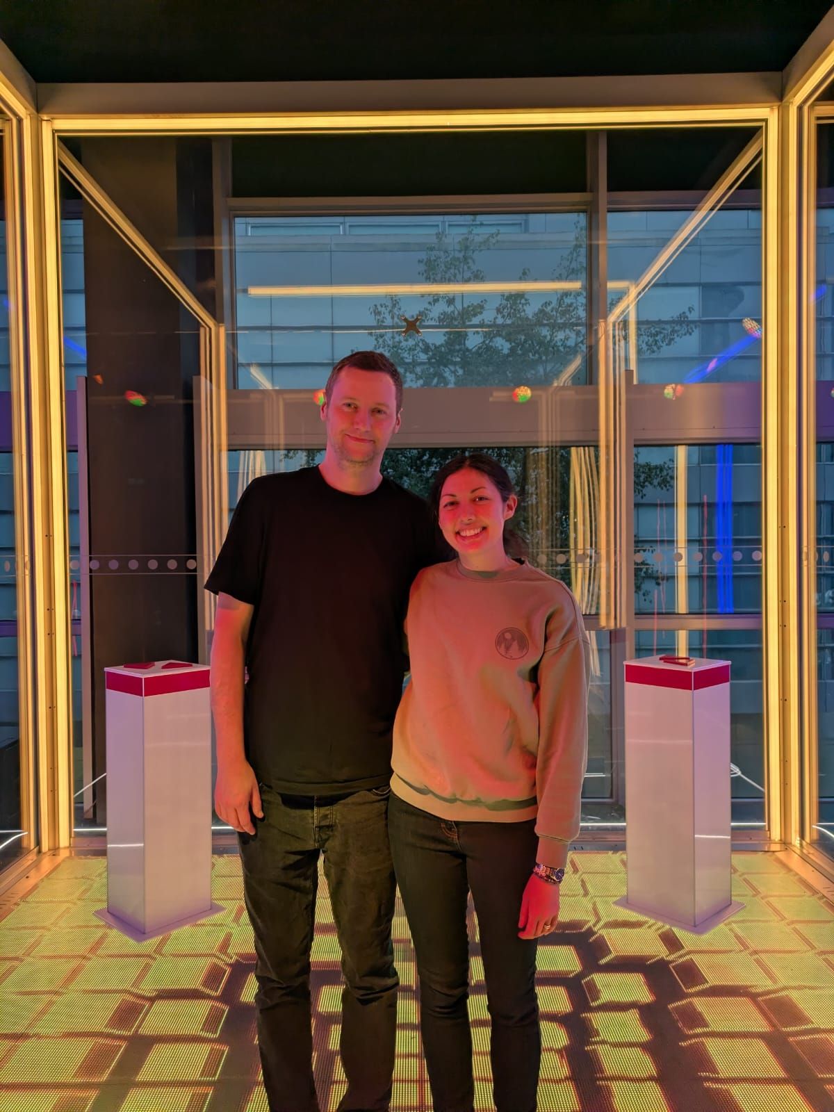 Liam and Helen taking on the Cube