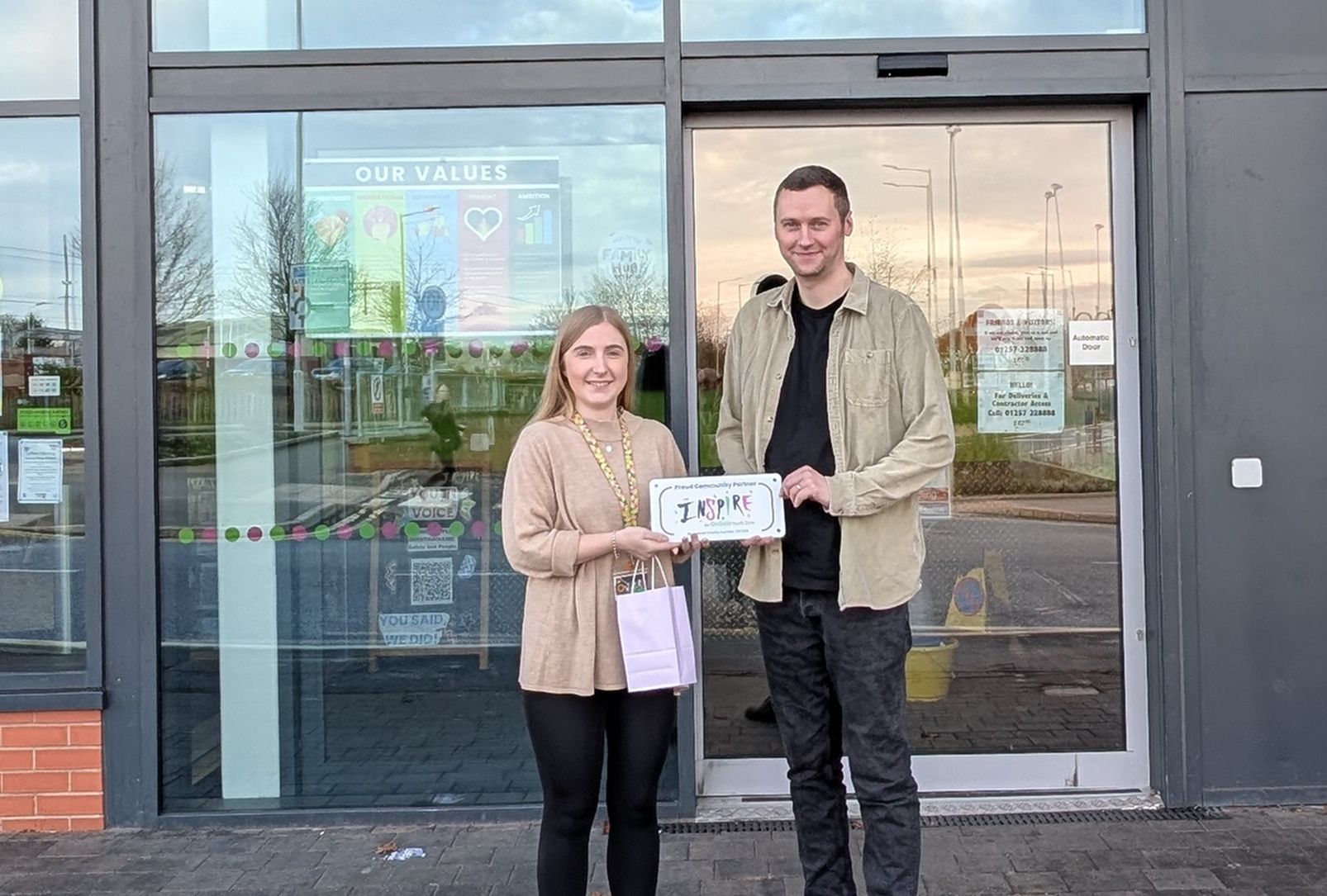 Branch sponsoring Inspire Youth Zone in Chorley